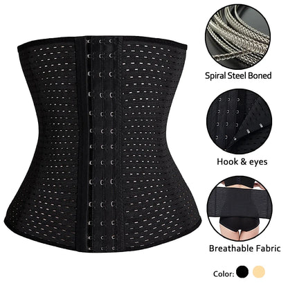 Slimming Waist Trainer Belt ,Firm Hook Corset