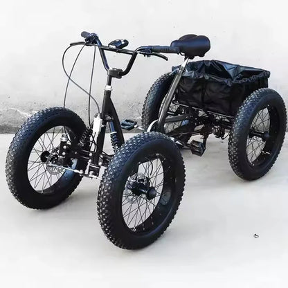 20inch cargo bike fat tire 4 wheel bicycle