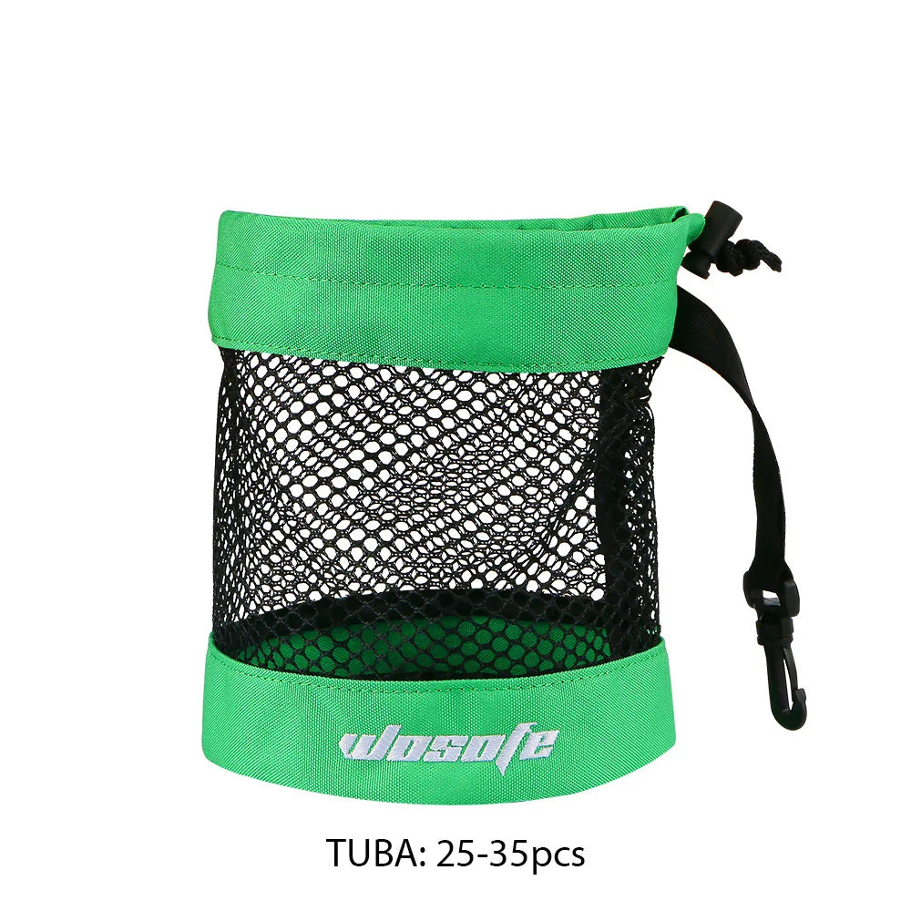 S/M/L Golf Nylon Net Bag Golf Balls Storage Pouch Bag with Durable Sports Mesh Net Bag Suitable for Outdoor Sports Gyms Travel