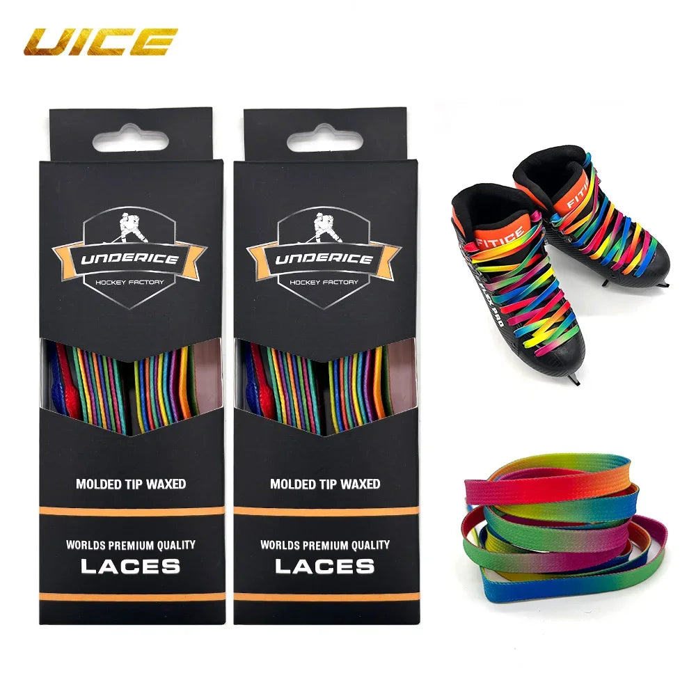 Hockey Skate Laces Braid Reinforced Waxed Tip