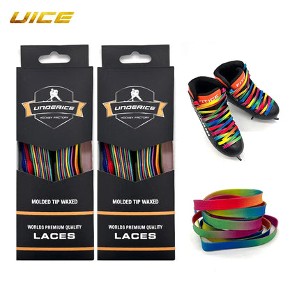 Hockey Skate Laces Braid Reinforced Waxed Tip