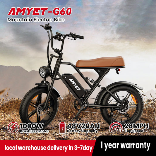 Adults Electric Bike 1000W Motor 48V 20AH 20“ Tire