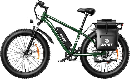 Adults 1000W Electric Bicycle 26" Fat Tire, 31mph Shock Absorber