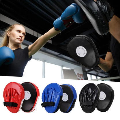 Leather Punching Mitts Breathable Boxing Pad for Martial Arts Training