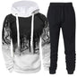 Men's Camouflage Sporty Suit (Jacket + Pants) Set - 3D Ink Printing