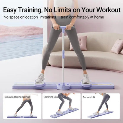 "Foldable 3-in-1 Ski Trainer:  Hip Strengthener for Women
