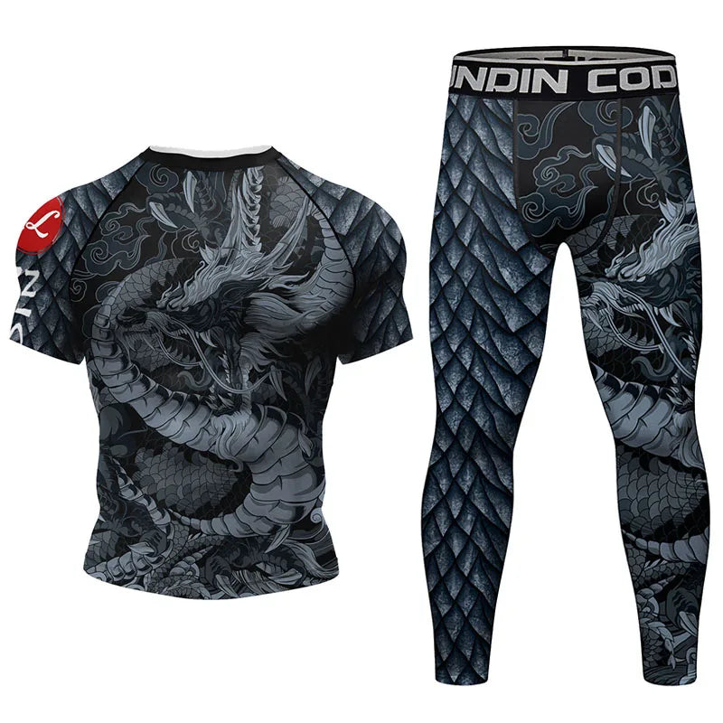 Mma Shorts  Jiu Jitsu T-shirt Pant Sets