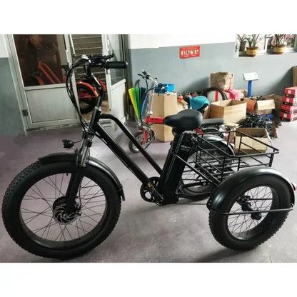 Electric Bicycle 3-wheel Electric Tricycle with Storage Basket