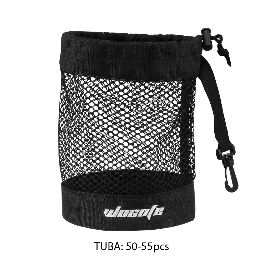 S/M/L Golf Nylon Net Bag Golf Balls Storage Pouch Bag with Durable Sports Mesh Net Bag Suitable for Outdoor Sports Gyms Travel