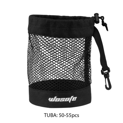 S/M/L Golf Nylon Net Bag Golf Balls Storage Pouch Bag with Durable Sports Mesh Net Bag Suitable for Outdoor Sports Gyms Travel