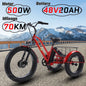 Electric Bicycle 3-wheel Electric Tricycle with Storage Basket