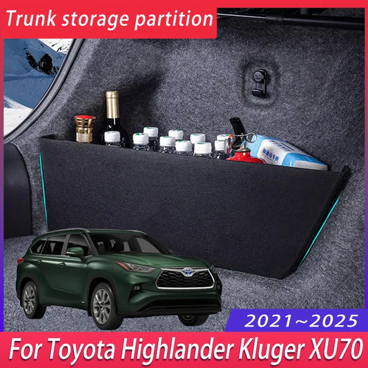 Toyota Highlander Kluger XU70 2021~2025 MK4 Car Trunk Storage