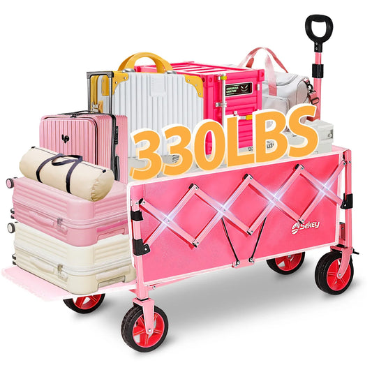 Collapsible Wagon Carts 330LBS Weight Capacity