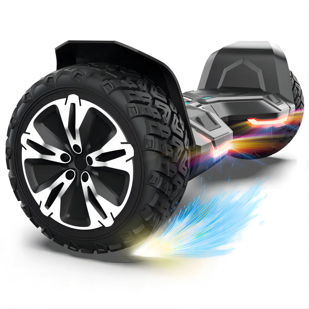 All Terrain Off Road Hoverboard with Bluetooth Speakers and LED Lights