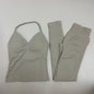 Women Backless Tank Tops High Waist Scrunch Gym Suit
