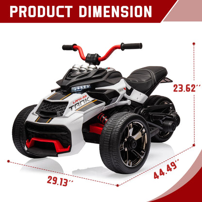Kids ATV, 3 Wheeler Motor Tricycle Rechargeable Battery-Powered