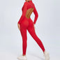 Seamless Yoga Zipper Jumpsuits Sports Fitness Beauty