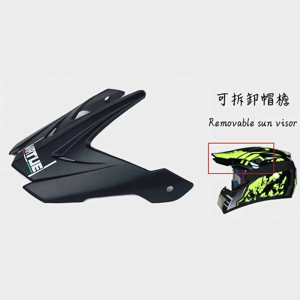 Motocross Helmets Purple Track Full face wear resistant