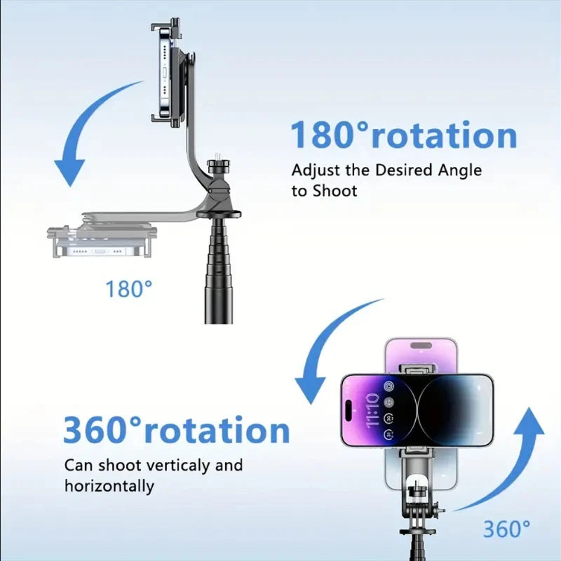 Telescopic Selfie Stick Tripod  For iPhone Android