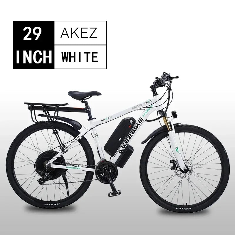 Detachable 13Ah Battery Electric Bike 60 Mile Range Dual Disc Brake Alloy