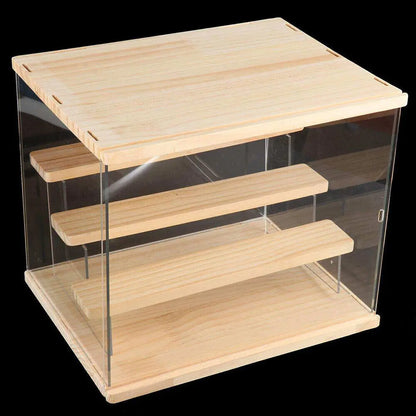 Clear Acrylic Display Case Countertop Box Organizer Stand Dustproof Showcase