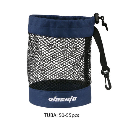 S/M/L Golf Nylon Net Bag Golf Balls Storage Pouch Bag with Durable Sports Mesh Net Bag Suitable for Outdoor Sports Gyms Travel