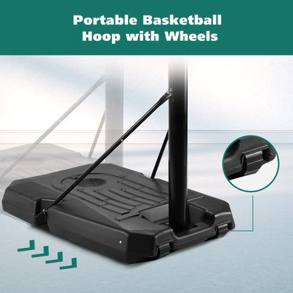 Portable Basketball Hoop 44 inch Adjustable 7 ft. 6 in..10 ft.