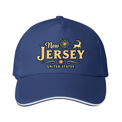 New Jersey American Flag  Sun protection cap
