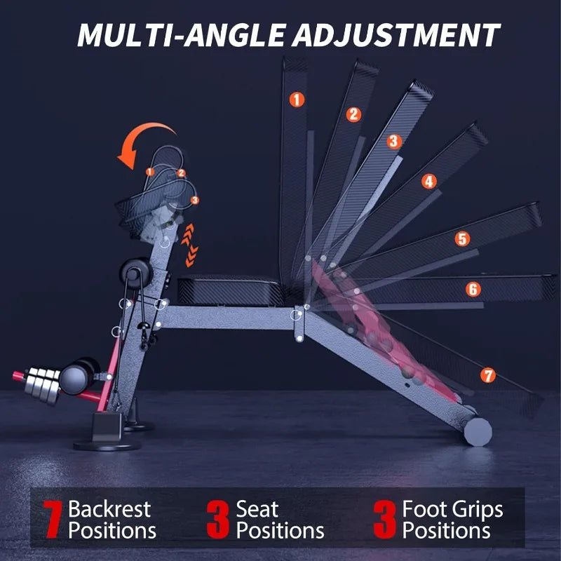 home gym equipment portable utility weight bench
