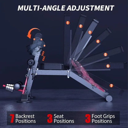 home gym equipment portable utility weight bench