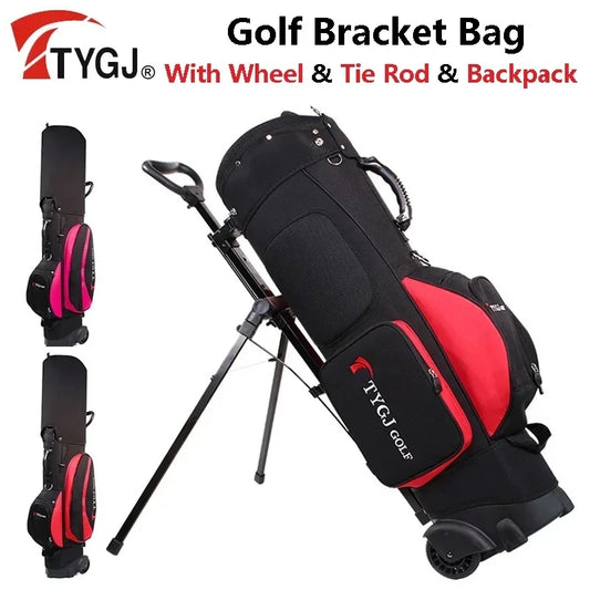 Golf Rack Bag with Wheel Wear, Portable Backpack