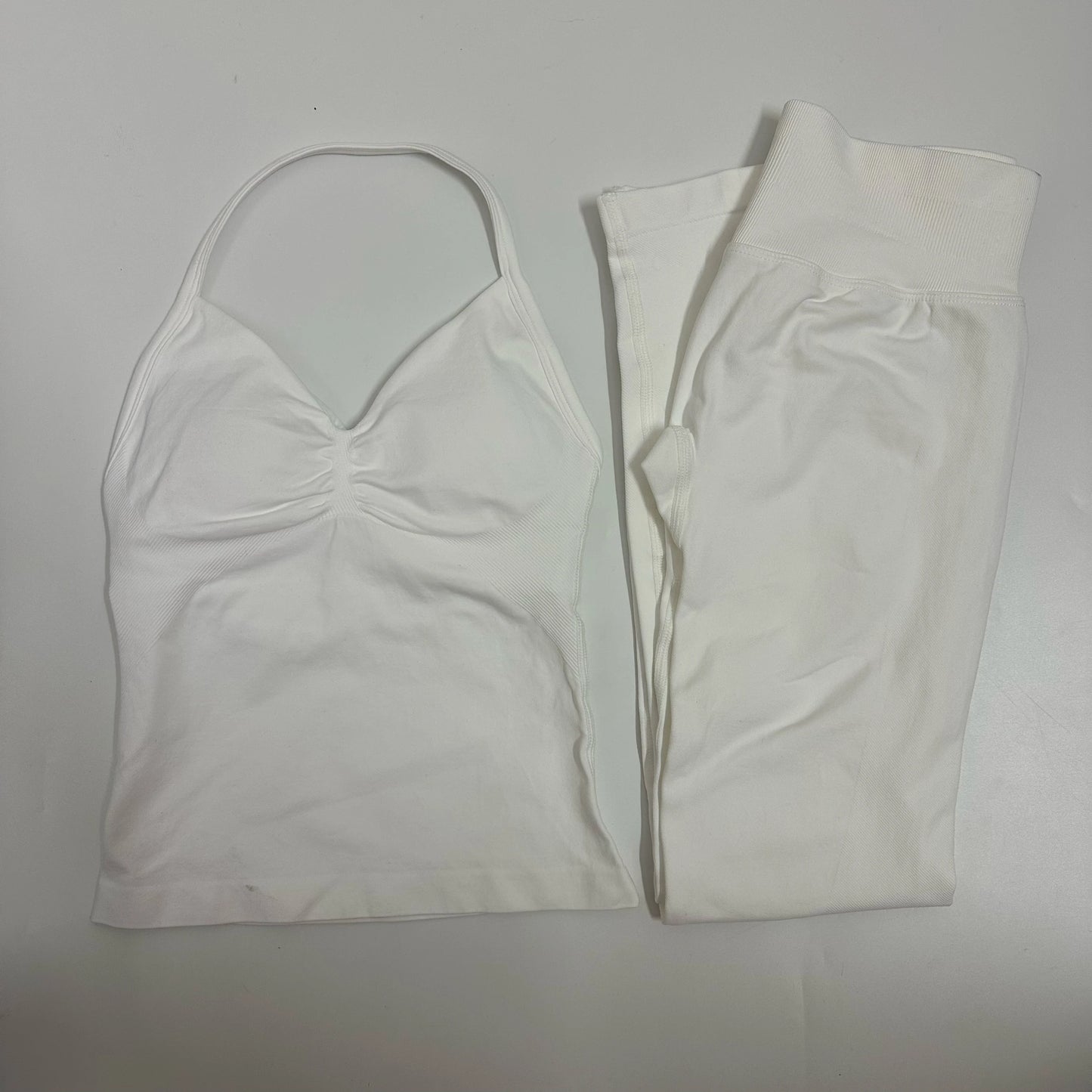 Women Backless Tank Tops High Waist Scrunch Gym Suit