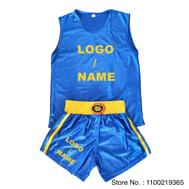 Boxing Shorts and Vest Custom Logo Muay Thai Shorts