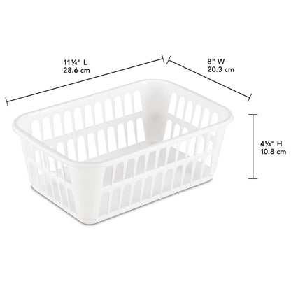6 Pack Versatile Storage Baskets Ventilated Design Ideal Closet Kitchen