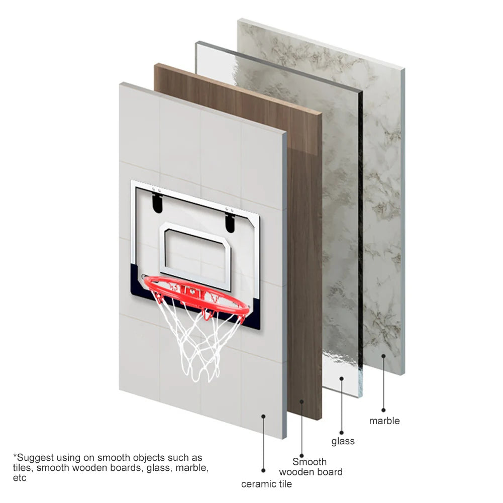 Toy Door Basketball Hoops with Electronic Scoreboard