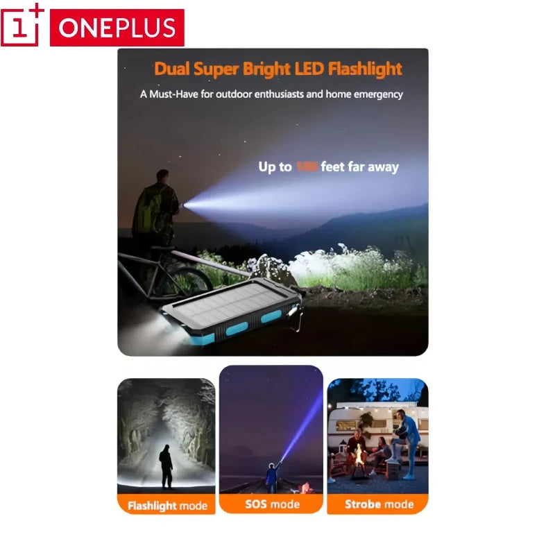 ONEPLUS 200000mAh Solar Power Bank Large Capacity