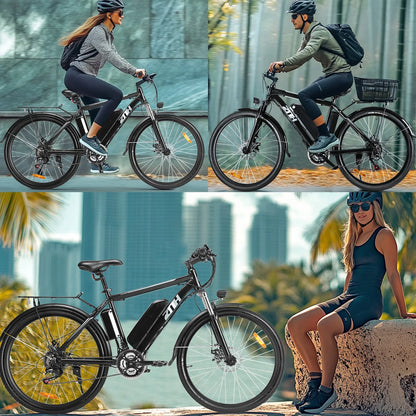 26 inch Electric Mountain Bike, Up to 50Miles Range