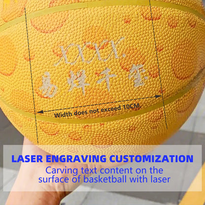 Customized Basketballs Size 7 Leather Wear-Resistant Game Training