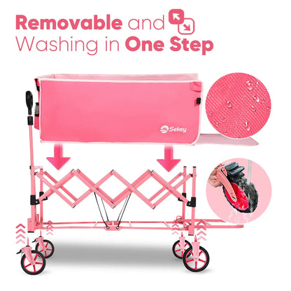 Collapsible Wagon Carts 330LBS Weight Capacity