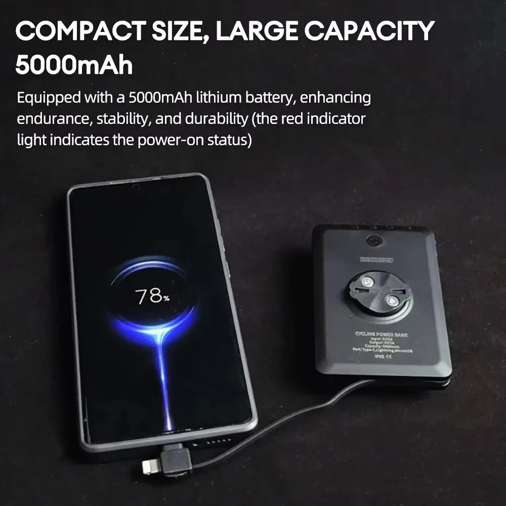 For Garmin Gopro Headlight Charging Bike Flashlight