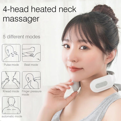 Neck Massager for Neck Tension Vibrator Heating Massager
