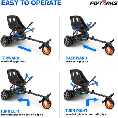 Hoverboard Seat Attachment, Compatible with 6.5'' 8'' 10'' Hoverboard