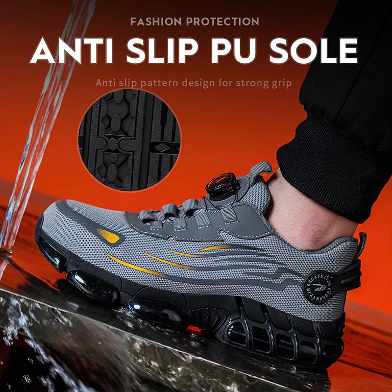 Breathable sole comfortable anti-smash anti-puncture  shoes