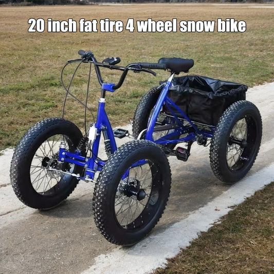 20inch cargo bike fat tire 4 wheel bicycle