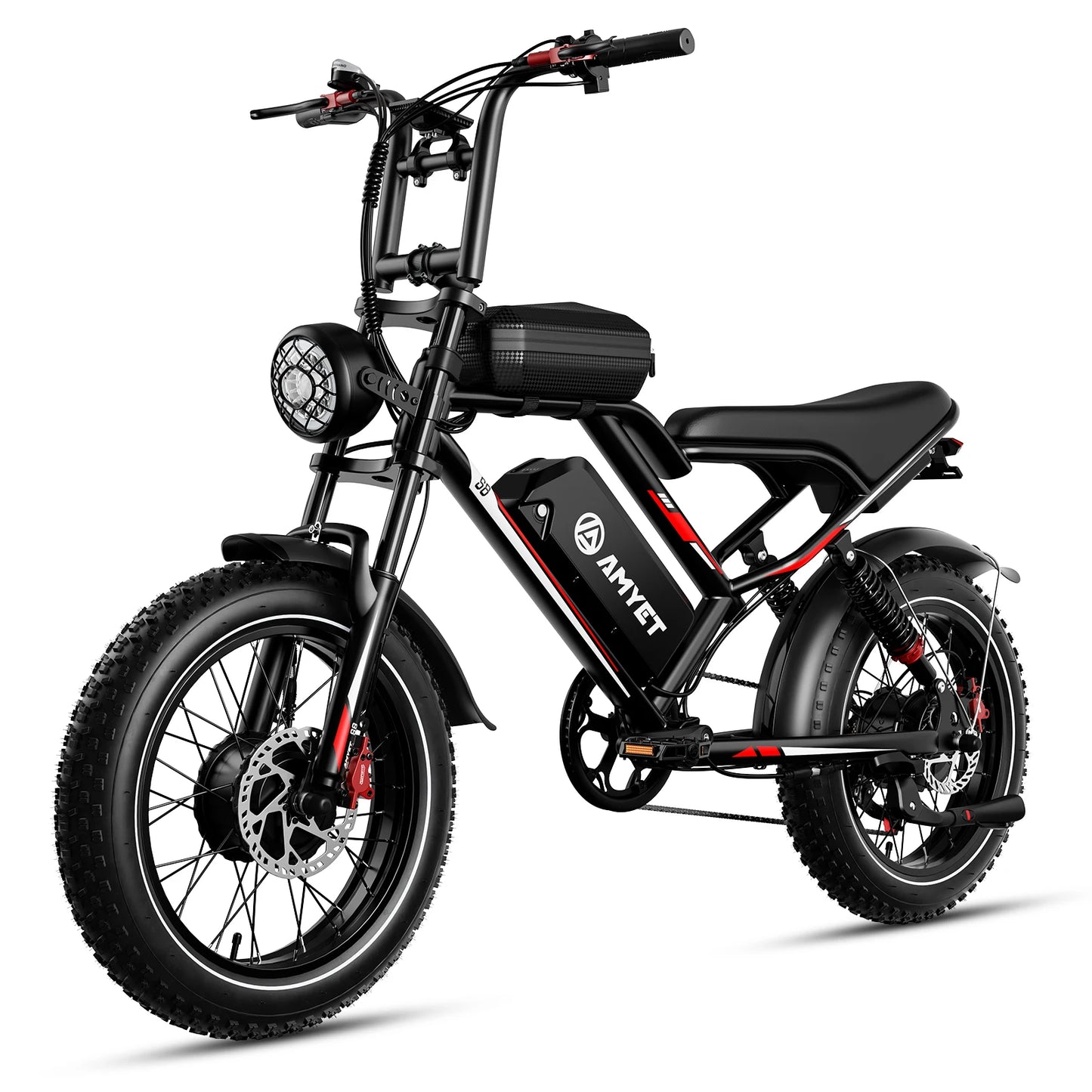 Adults  2000W Dual Motor  20" Electric E Bikes Mountain Moped