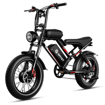 Adults  2000W Dual Motor  20" Electric E Bikes Mountain Moped