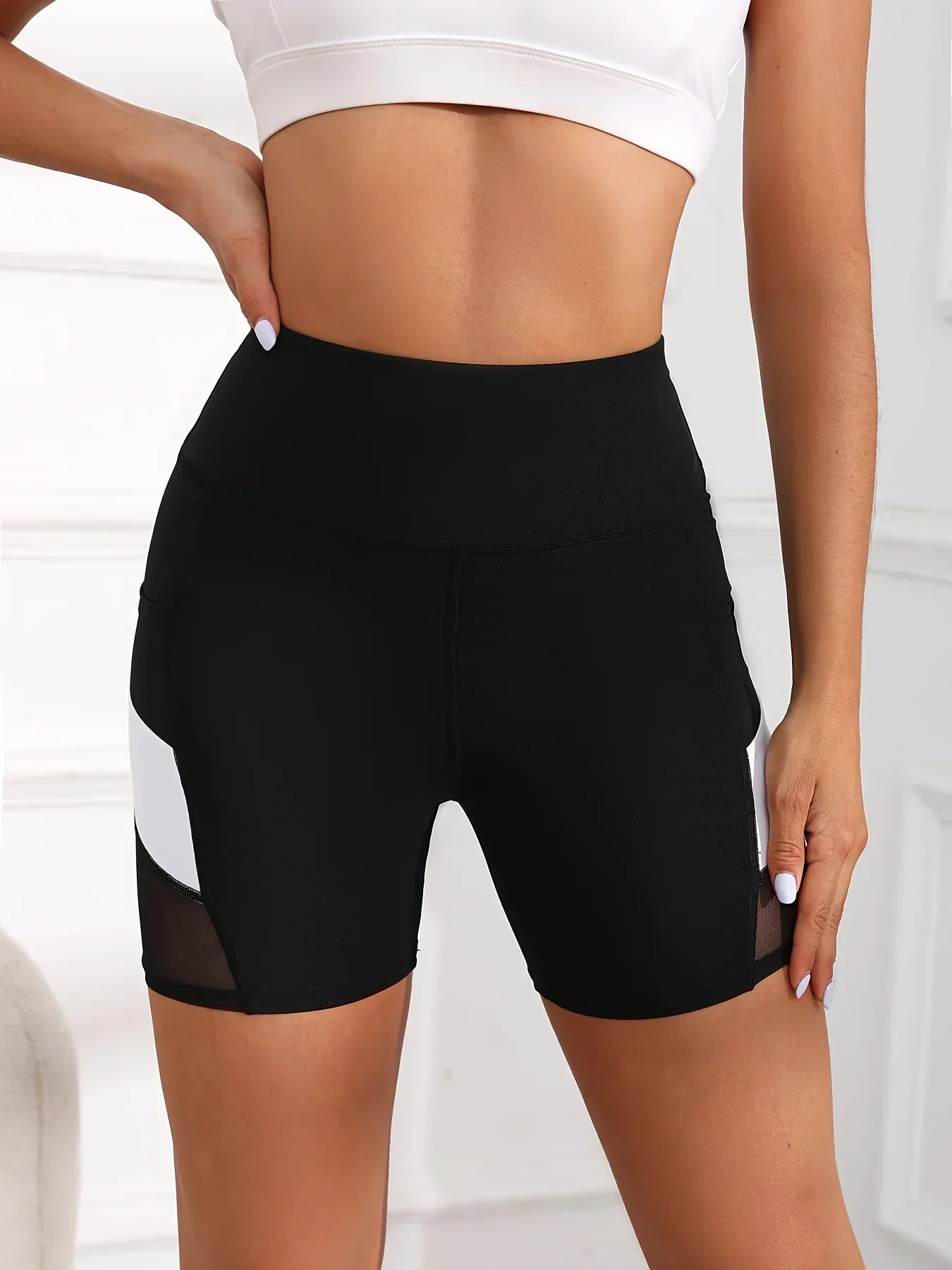 Women's High Waisted Yoga Shorts with Tummy Tuck