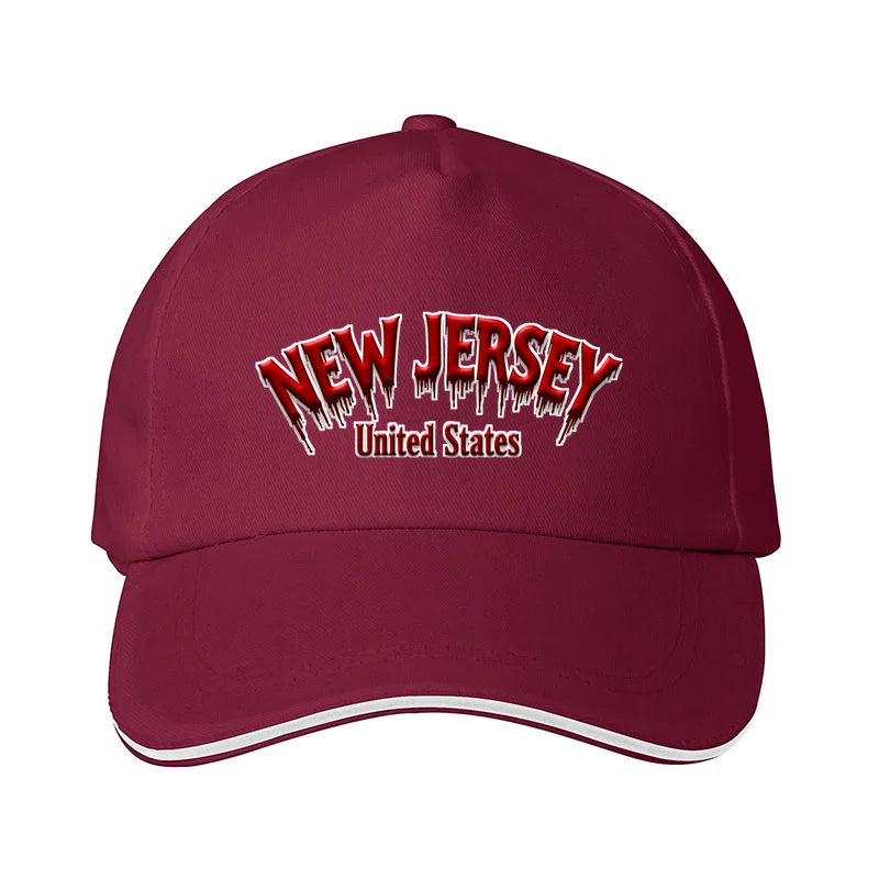New Jersey American Flag  Sun protection cap