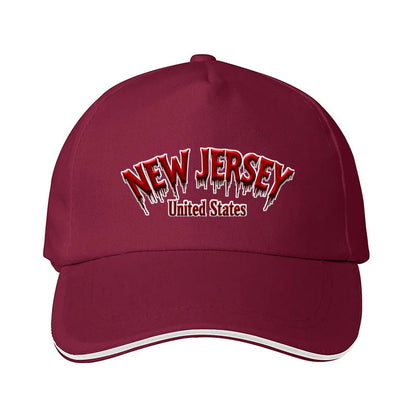 New Jersey American Flag  Sun protection cap