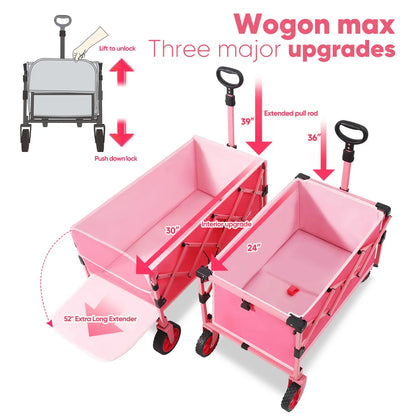 Collapsible Wagon Carts 330LBS Weight Capacity